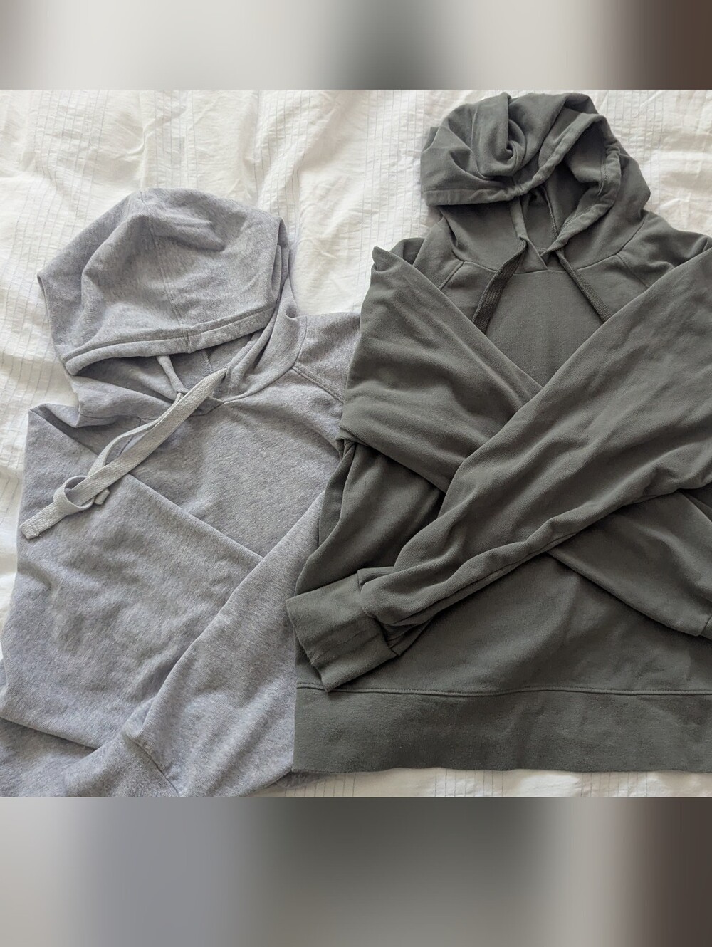 NWOT Pact Cloud Knit Bundle Hoodies Heather Grey/Green Size Medium